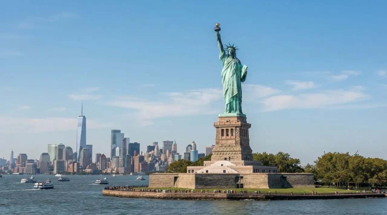 create an image of a famous historical U.S. landmark

Use the site's established visual style consistently.

Required placement: Page main image. Required output frame: 1440 × 810 pixels at