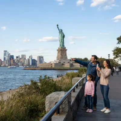 Statue of Liberty views from Liberty State Park